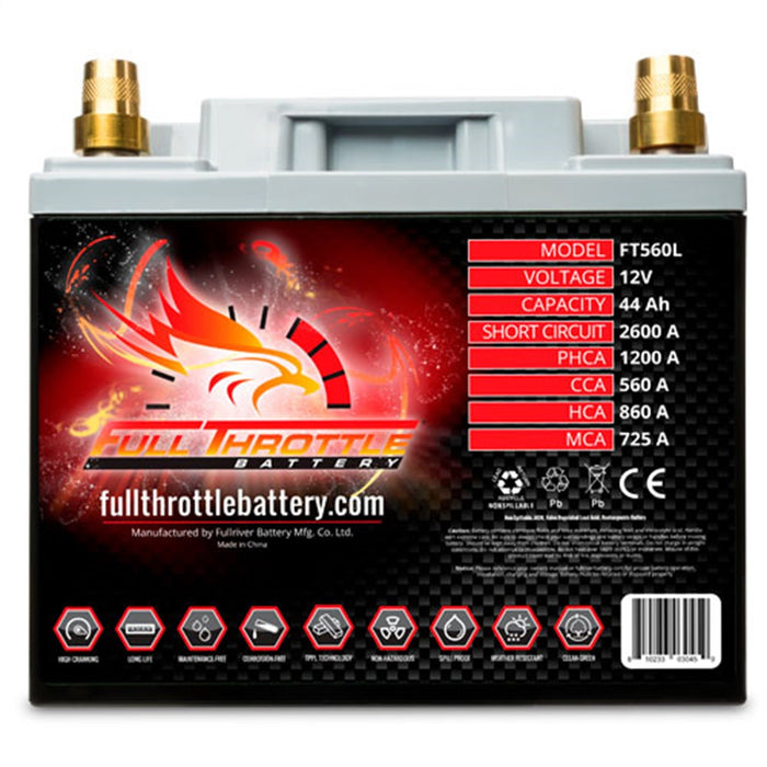 Vehicle Battery for Bobcat 3650 4x4 2015 2014 2013 - FullRiver FT560L