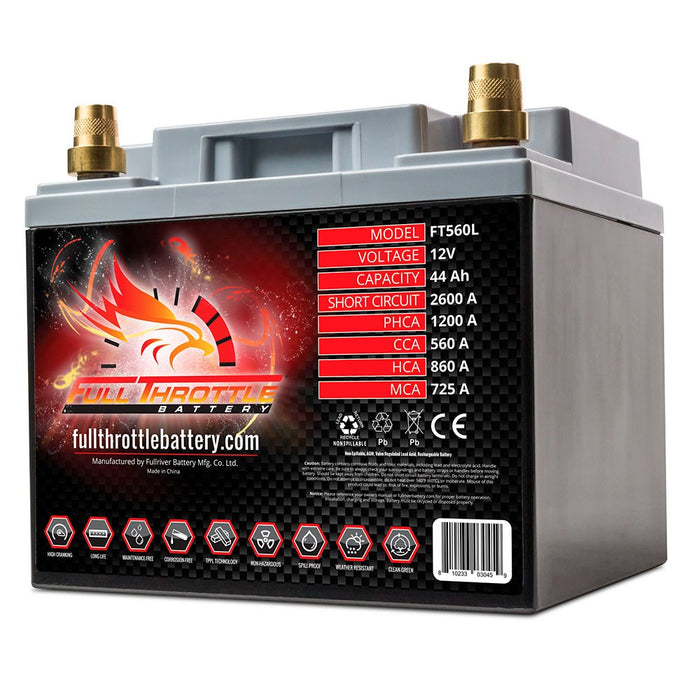 Vehicle Battery for Bobcat 3650 4x4 2015 2014 2013 - FullRiver FT560L