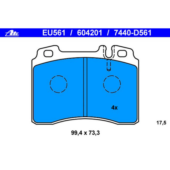 Front Disc Brake Pad Set for Mercedes-Benz E320 1995 1994 P-1953