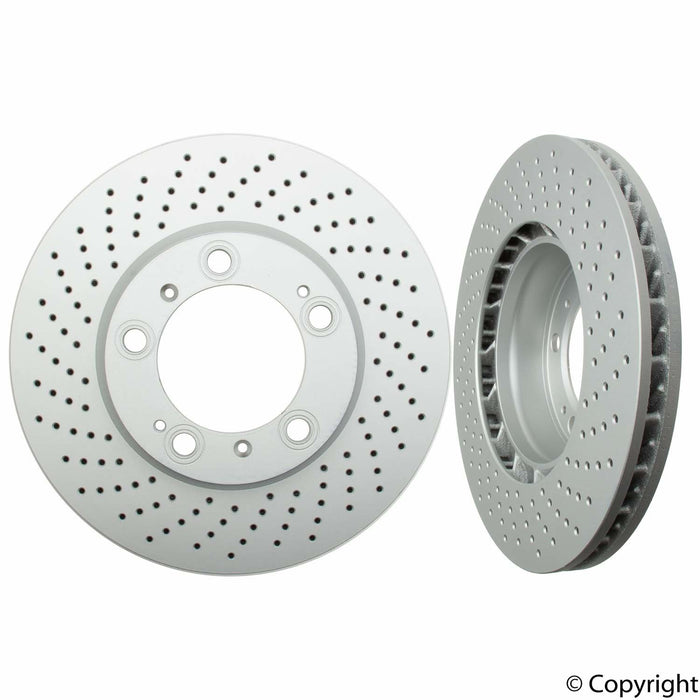 Front Left/Driver Side Disc Brake Rotor for Porsche Cayman 3.4L H6 2012 2011 2010 2009 2008 2007 2006 P-499