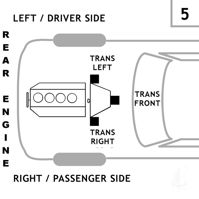 Front Left/Driver Side OR Front Right/Passenger Side Manual Transmission Mount for Volkswagen Squareback 1.6L H4 1973 1972 1971 1970 - Anchor 2167