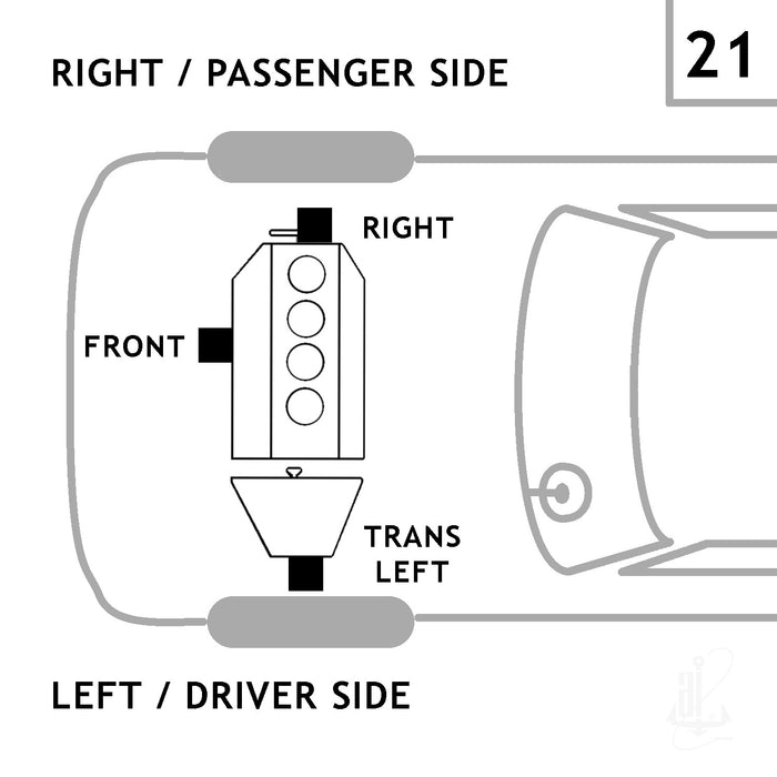 Left OR Right Manual Transmission Mount for Chrysler LeBaron 1990 1989 1988 1987 1986 1985 1984 1983 1982 P-23819