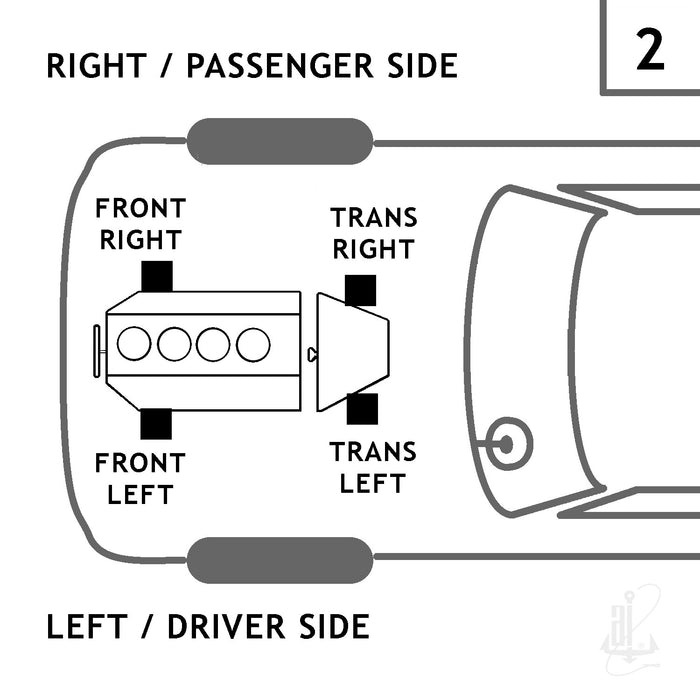 Left Manual Transmission Mount for Chrysler Shadow 2.5L L4 1989 - Anchor 2617