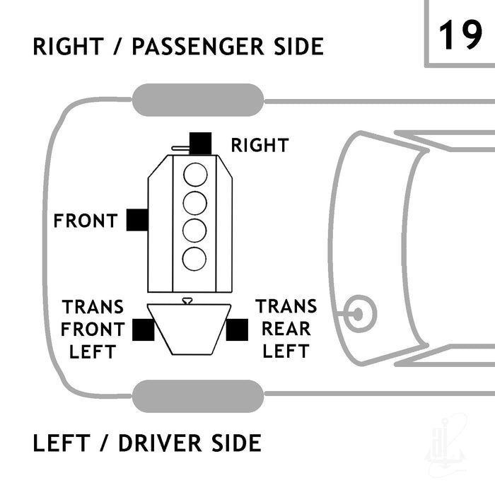 Rear Left/Driver Side Automatic Transmission Mount for Buick Park Avenue 3.8L V6 1993 1992 1991 - Anchor 2823