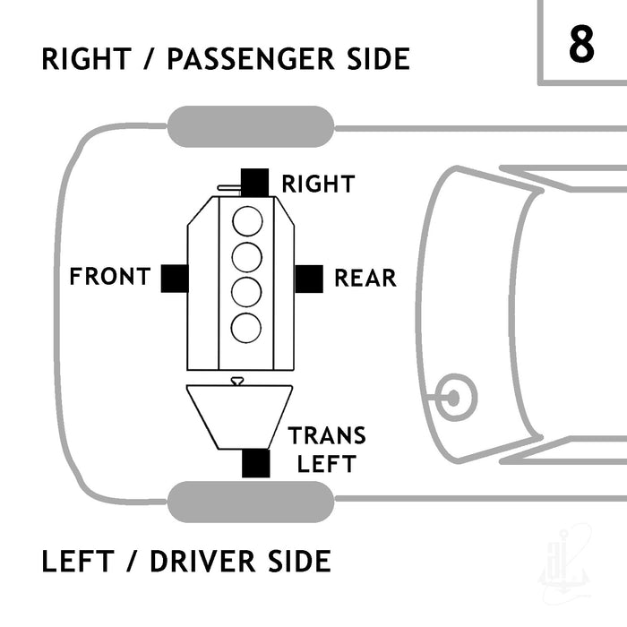 Left Manual Transmission Mount for Chrysler Sebring 2006 2005 2004 2003 2002 2001 2000 1999 1998 1997 1996 - Anchor 2842