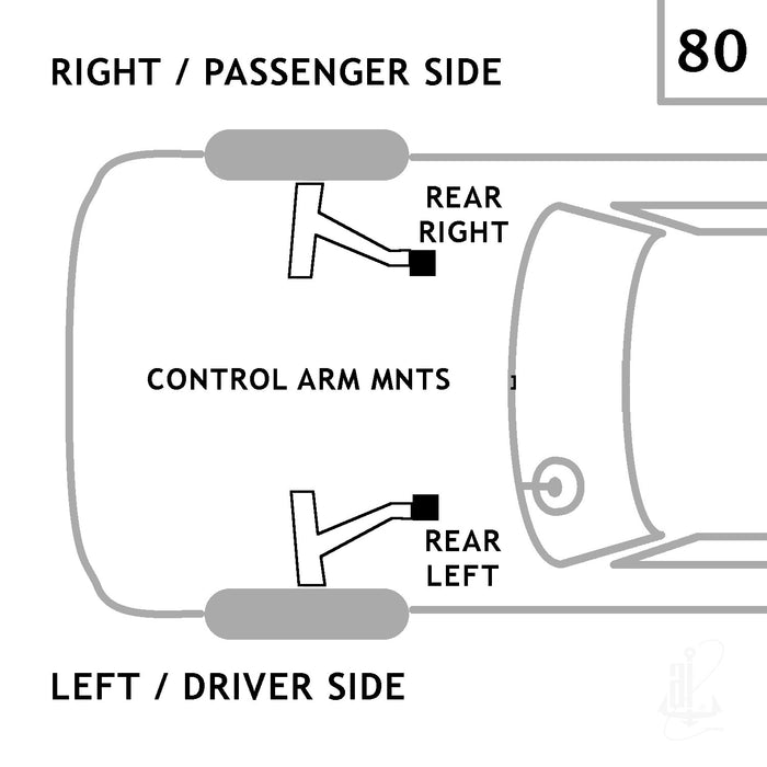 Left OR Right Suspension Control Arm Bushing for Volkswagen Tiguan 2.0L L4 2017 2016 2015 2014 2013 2012 2011 2010 2009 P-31669