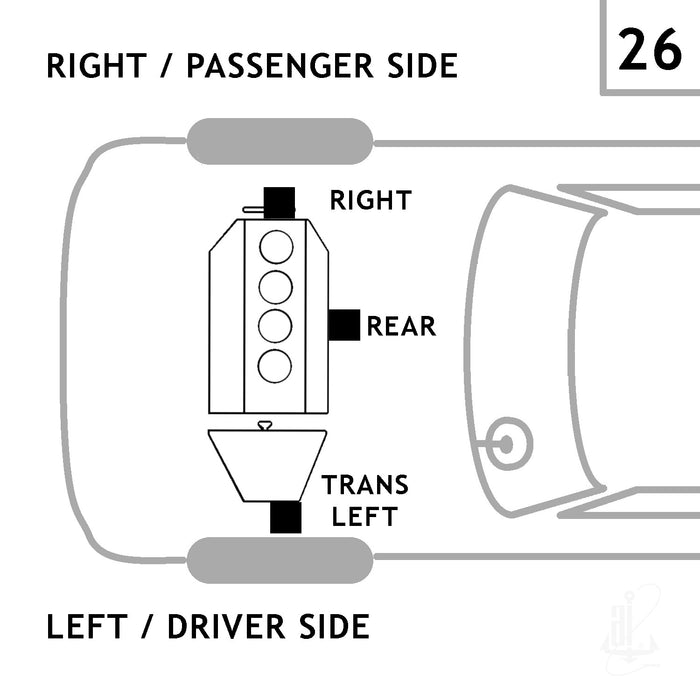 Left Manual Transmission Mount for Mazda 3 2013 2012 2011 2010 2009 2008 2007 2006 2005 2004 - Anchor 9526