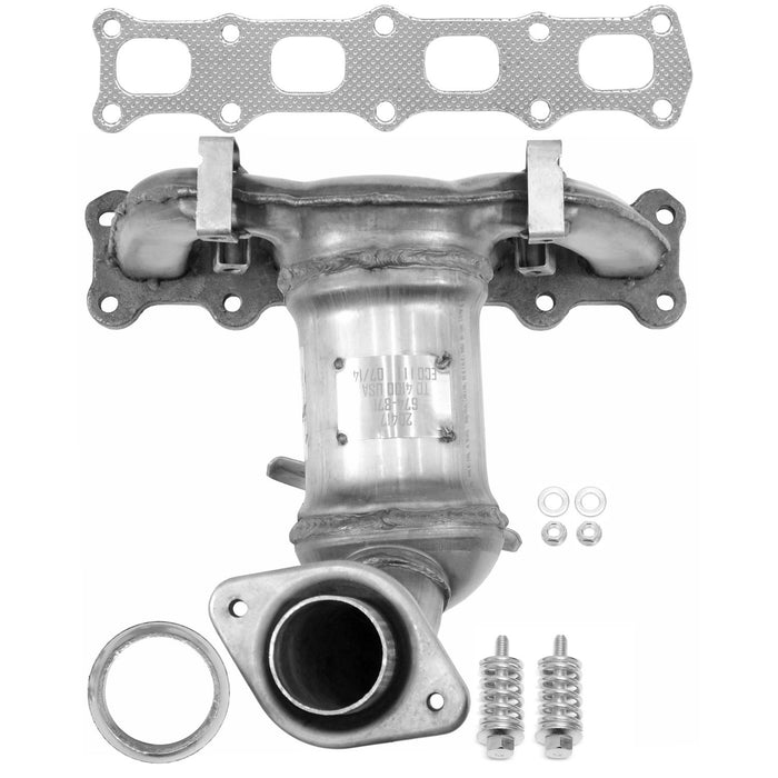 Front Catalytic Converter with Integrated Exhaust Manifold for Jeep Patriot 4WD 2017 2016 2015 2014 2013 2012 2011 2010 2009 2008 2007 P-36960