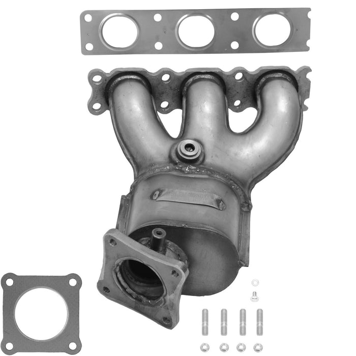 Front Left/Driver Side Catalytic Converter with Integrated Exhaust Manifold for Volvo XC70 3.2L L6 2015 2014 2013 2012 2011 - AP Exhaust 641536