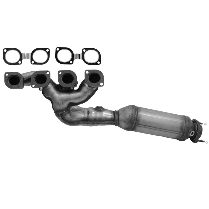 Front Right/Passenger Side Catalytic Converter with Integrated Exhaust Manifold for BMW 750i 4.8L V8 2008 2007 2006 - AP Exhaust 641541