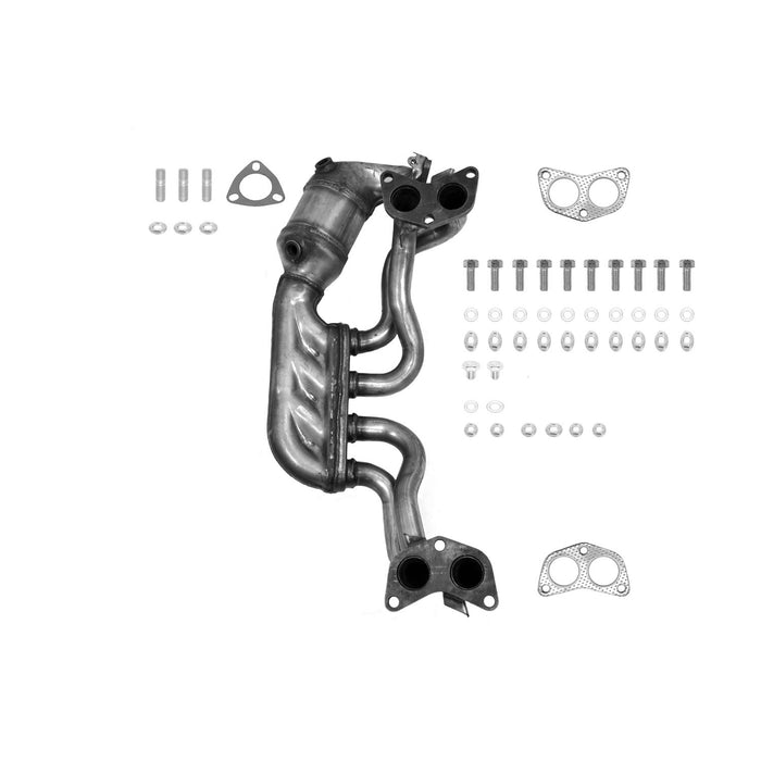 Front Catalytic Converter with Integrated Exhaust Manifold for Subaru Legacy 2.5L H4 2014 2013 P-36992