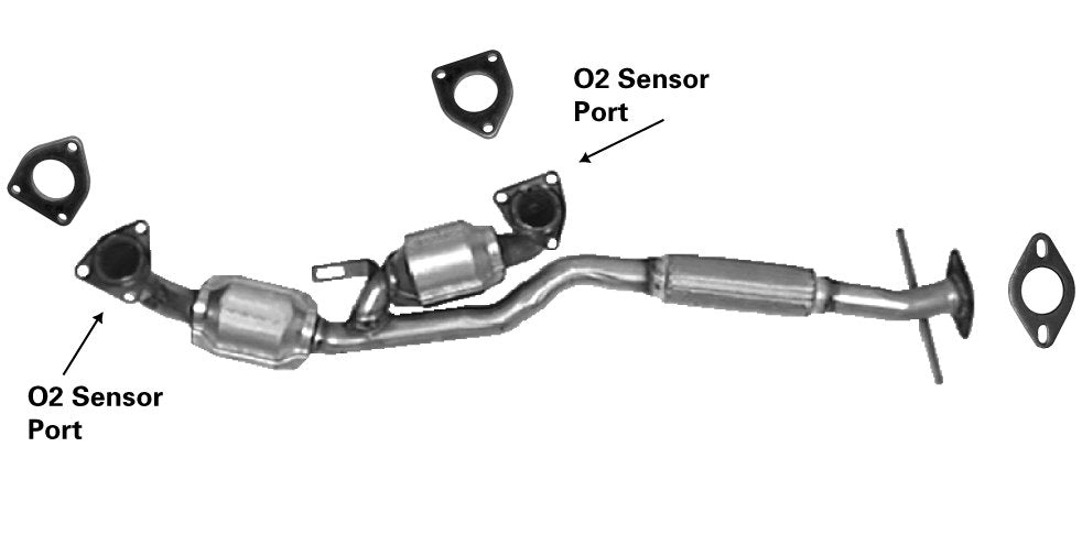 Front Catalytic Converter for Infiniti I30 3.0L V6 1999 1998 1997 1996 - AP Exhaust 642680