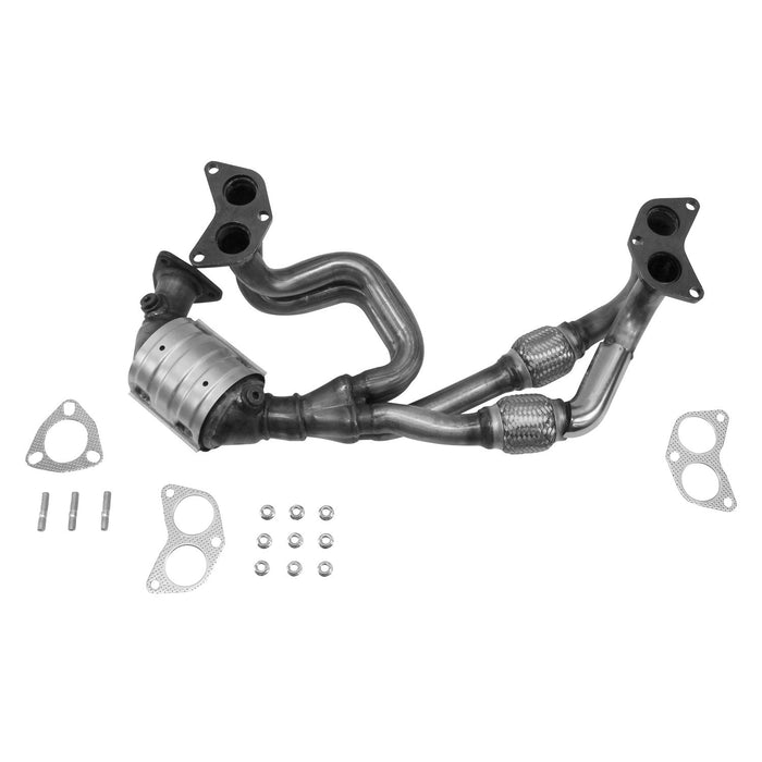 Front Catalytic Converter with Integrated Exhaust Manifold for Saab 9-2X 2.5L H4 2006 P-37363