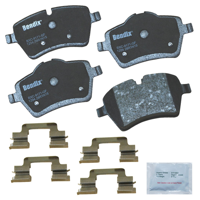 Front Disc Brake Pad Set for Mini Cooper 1.6L L4 2015 2014 2013 2012 2011 2010 2009 2008 2007 P-2257642