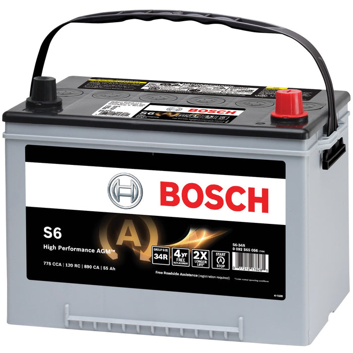 Vehicle Battery for Pontiac Vibe 2.4L L4 2010 2009 - Bosch S6-34R