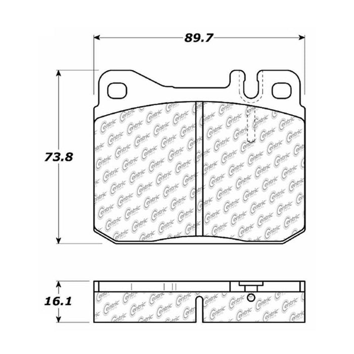 Front Disc Brake Pad Set for Mercedes-Benz 280E 1981 1980 1979 P-2376001