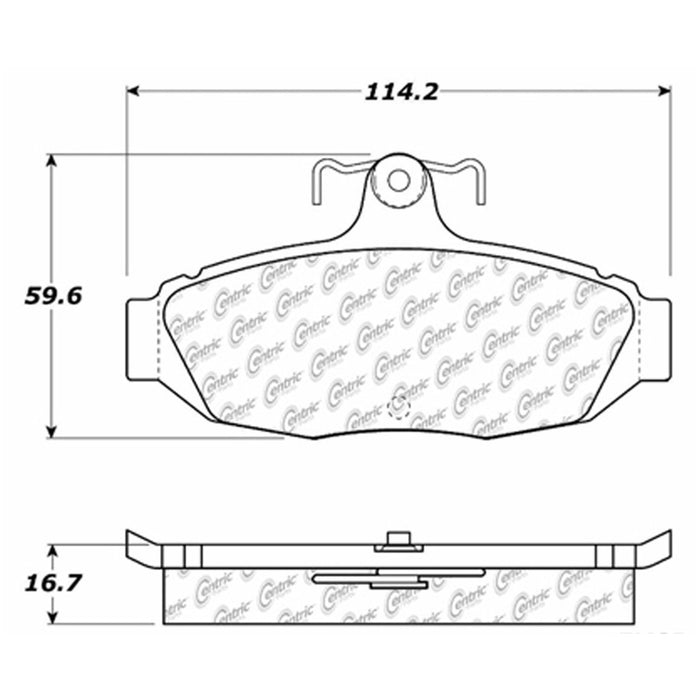 Rear Disc Brake Pad Set for Ford Mustang 5.0L V8 1993 P-2377121