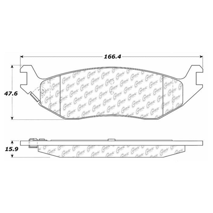 Rear Disc Brake Pad Set for Dodge Durango 2009 2008 2007 2006 2005 2004 2003 P-2378284