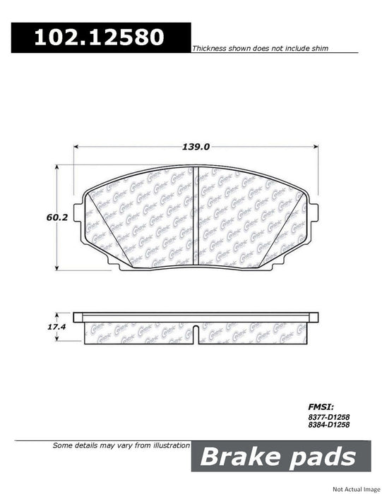 Front Disc Brake Pad Set for Mazda CX-9 2021 2020 2019 2018 2017 2016 2015 2014 2013 2012 2011 2010 2009 2008 2007 P-2379358