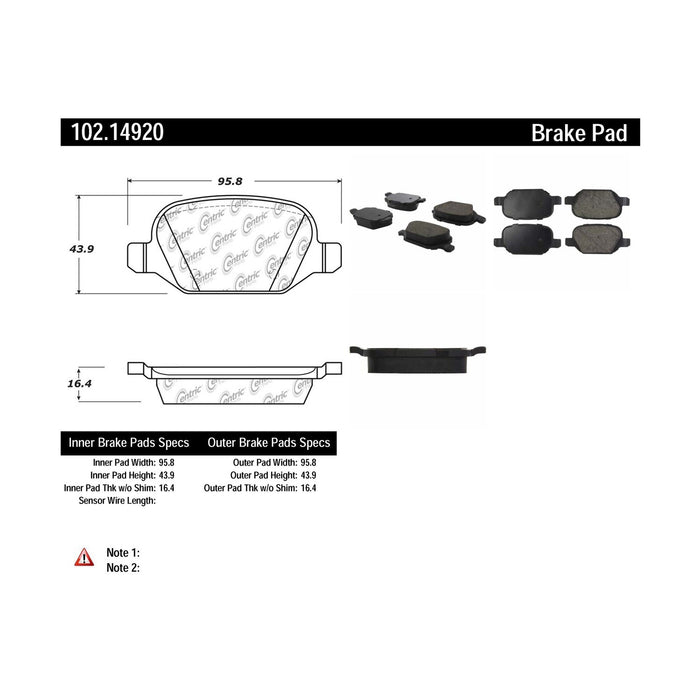 Rear Disc Brake Pad Set for Alfa Romeo 156 2004 2003 2002 P-2379790