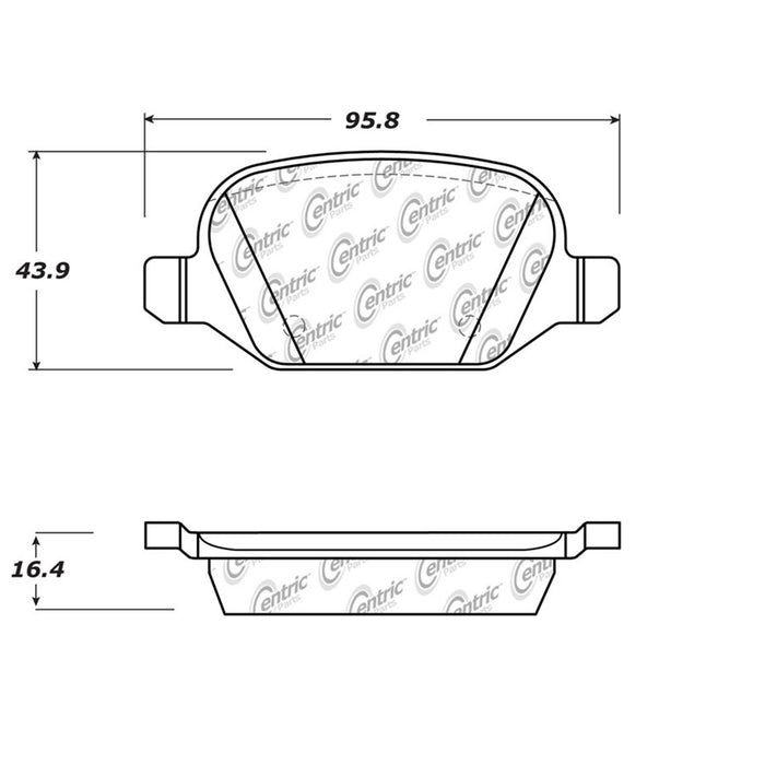 Rear Disc Brake Pad Set for Alfa Romeo 156 2004 2003 2002 P-2379790