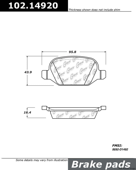 Rear Disc Brake Pad Set for Alfa Romeo 156 2004 2003 2002 P-2379790