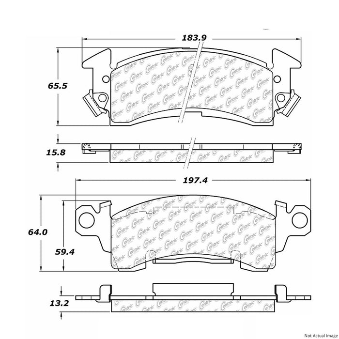 Front Disc Brake Pad Set for Chevrolet G10 Van 1974 1973 1972 1971 P-2380129