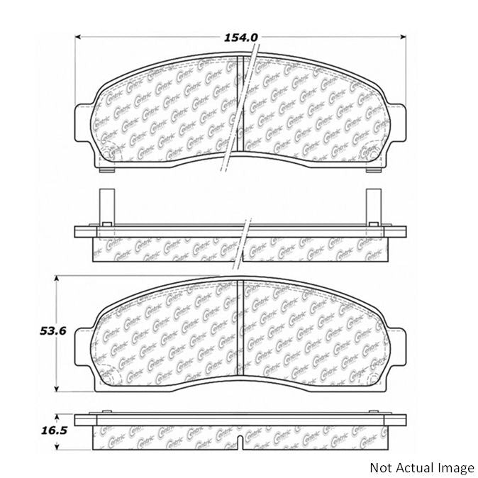 Front Disc Brake Pad Set for Mazda B2300 RWD 2010 2009 2008 2007 2006 2005 2004 2003 P-2381771