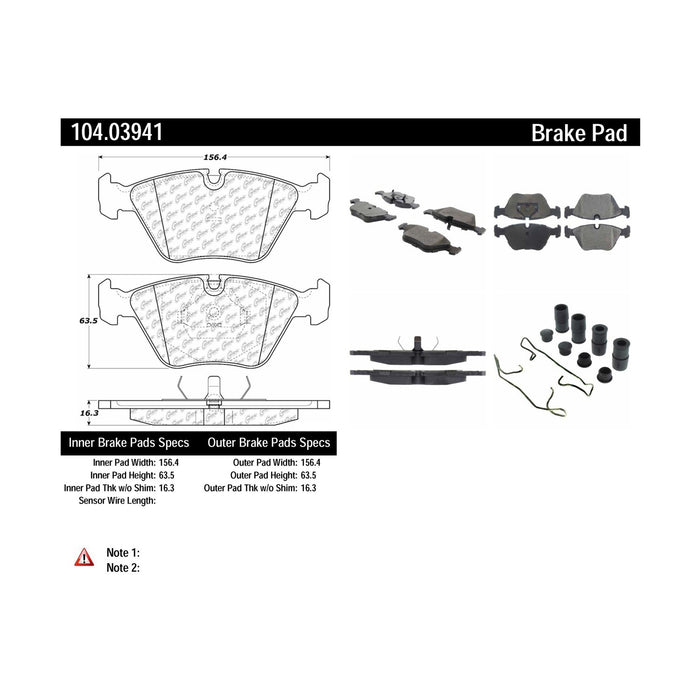 Front Disc Brake Pad Set for Jaguar XJ8 2003 2002 2001 2000 1999 1998 P-2384341