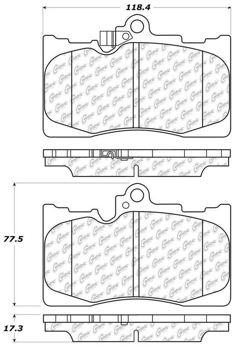 Front Disc Brake Pad Set for Lexus GS300 2019 2018 P-2385978