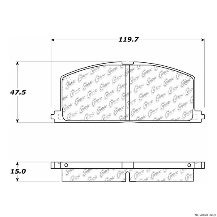 Front Disc Brake Pad Set for Geo Prizm 1992 1991 1990 1989 P-2388072