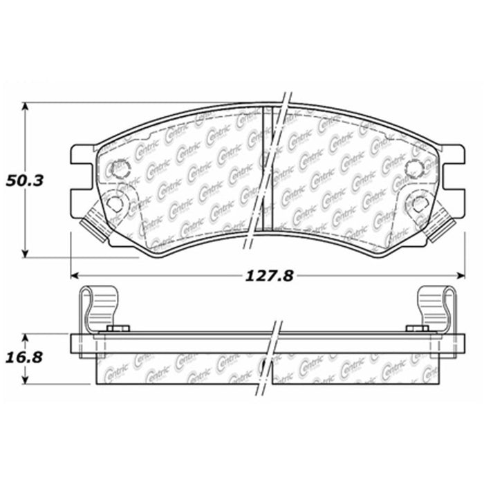 Front Disc Brake Pad Set for Saturn SW2 2001 2000 1999 1998 1997 1996 1995 1994 1993 P-2388676