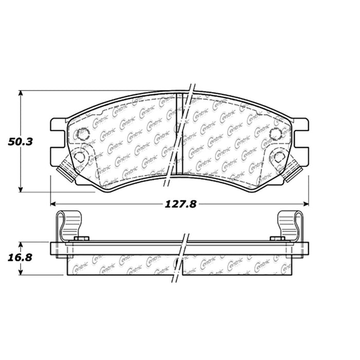 Front Disc Brake Pad Set for Saturn SW2 2001 2000 1999 1998 1997 1996 1995 1994 1993 P-2388676