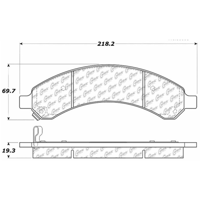 Rear Disc Brake Pad Set for Chevrolet Express 3500 2008 2007 2006 2005 2004 2003 P-2390331