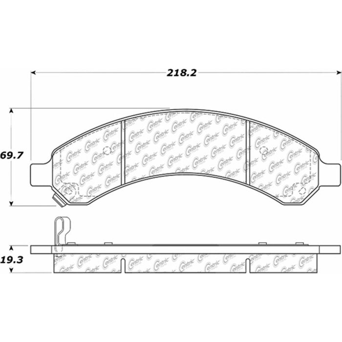 Rear Disc Brake Pad Set for Chevrolet Express 3500 2008 2007 2006 2005 2004 2003 P-2390331