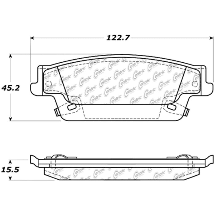 Rear Disc Brake Pad Set for Cadillac SRX 2009 2008 2007 2006 2005 2004 P-2390402