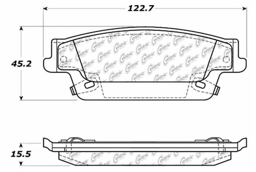 Rear Disc Brake Pad Set for Cadillac SRX 2009 2008 2007 2006 2005 2004 P-2390402