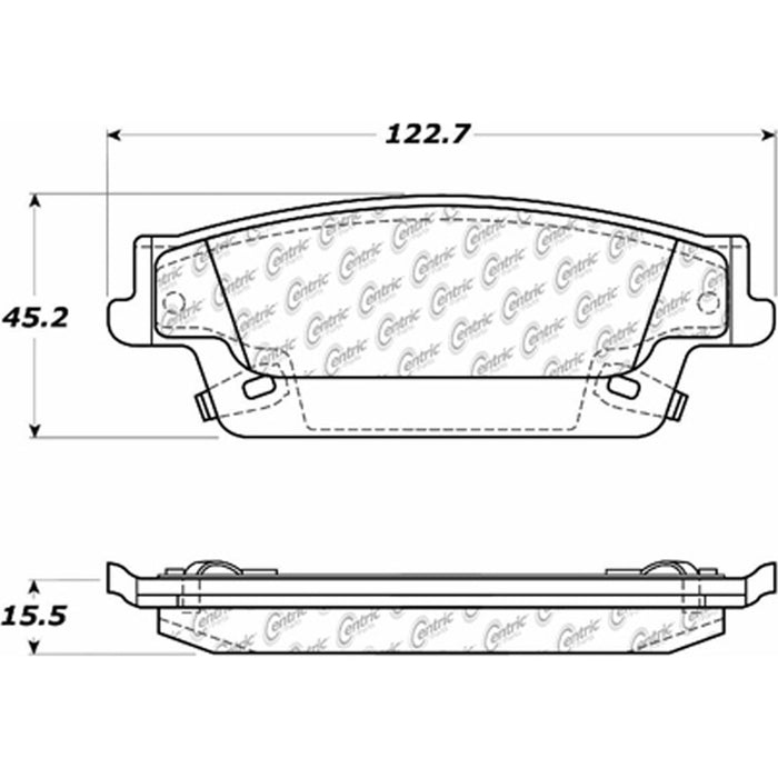 Rear Disc Brake Pad Set for Cadillac SRX 2009 2008 2007 2006 2005 2004 P-2390402