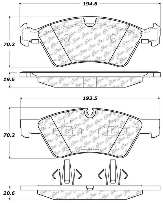 Front Disc Brake Pad Set for Mercedes-Benz ML450 2011 2010 P-2390794