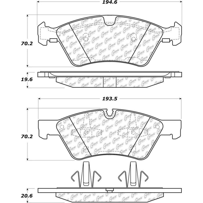 Front Disc Brake Pad Set for Mercedes-Benz ML450 2011 2010 P-2390794