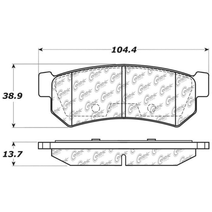 Rear Disc Brake Pad Set for Suzuki Reno 2008 2007 P-2391148