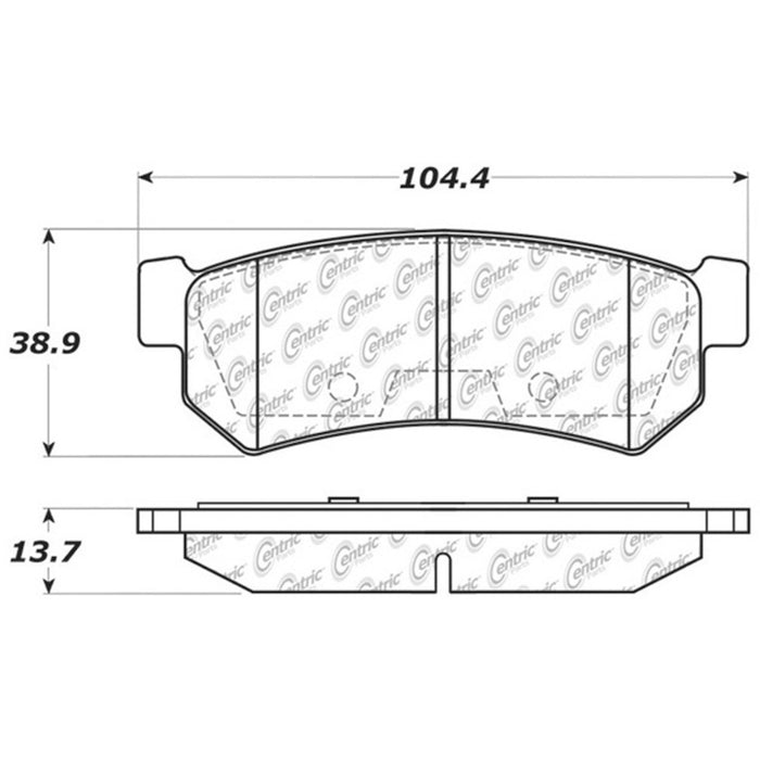 Rear Disc Brake Pad Set for Suzuki Reno 2008 2007 P-2391148