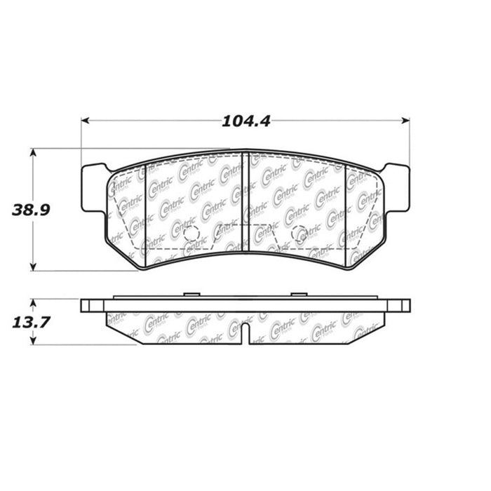 Rear Disc Brake Pad Set for Suzuki Reno 2008 2007 P-2391148