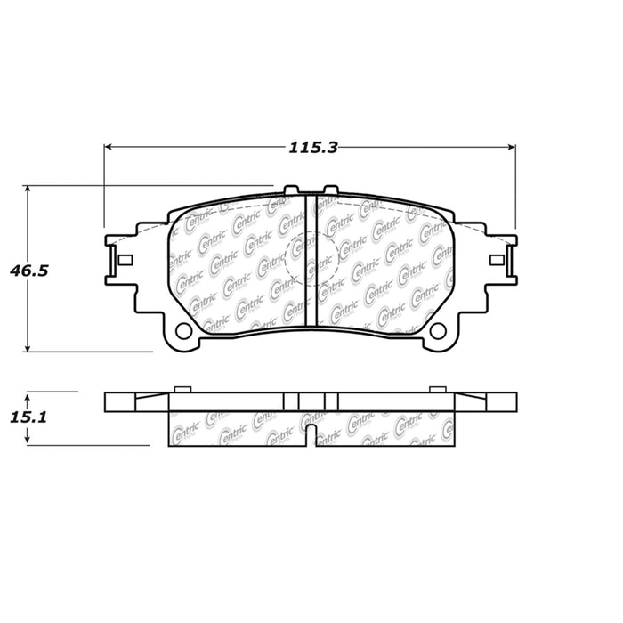 Rear Disc Brake Pad Set for Lexus RX350 2015 2014 2013 2012 2011 2010 P-2391348