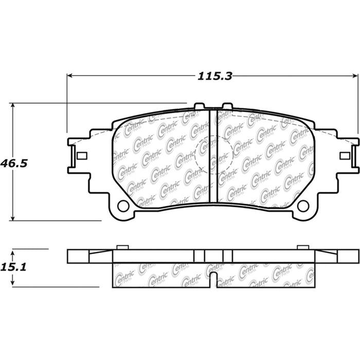 Rear Disc Brake Pad Set for Lexus RX350 2015 2014 2013 2012 2011 2010 P-2391348