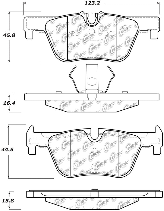 Rear Disc Brake Pad Set for BMW 320i xDrive 2018 2017 2016 2015 2014 2013 P-2391793