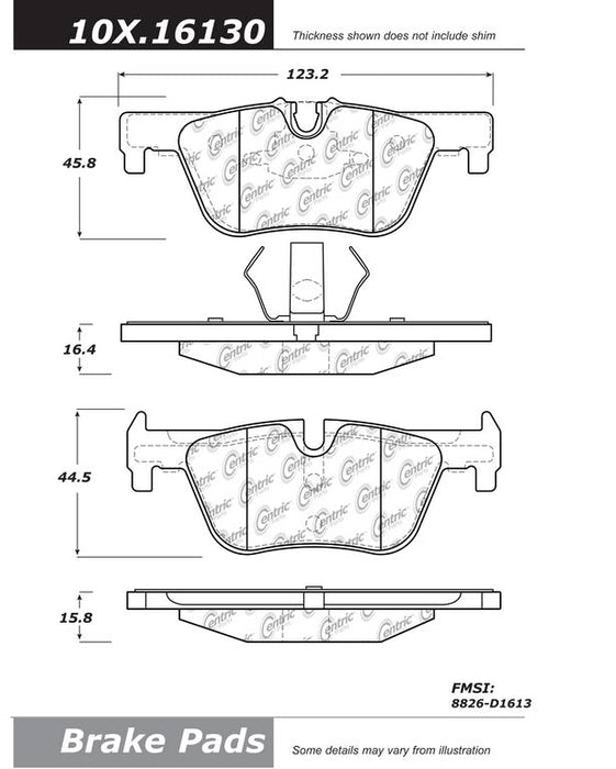 Rear Disc Brake Pad Set for BMW 320i xDrive 2018 2017 2016 2015 2014 2013 P-2391793