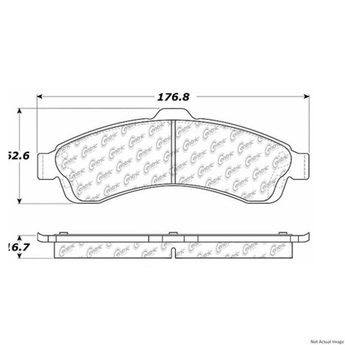 Front Disc Brake Pad Set for Chevrolet Trailblazer 2005 2004 2003 2002 P-2394276