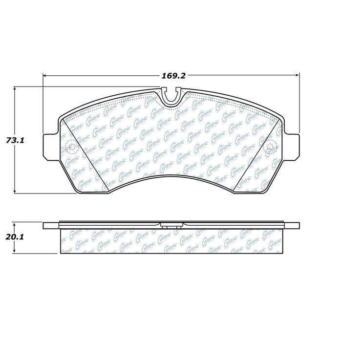 Front Disc Brake Pad Set for Mercedes-Benz Sprinter 1500 2021 2020 2019 P-2394981