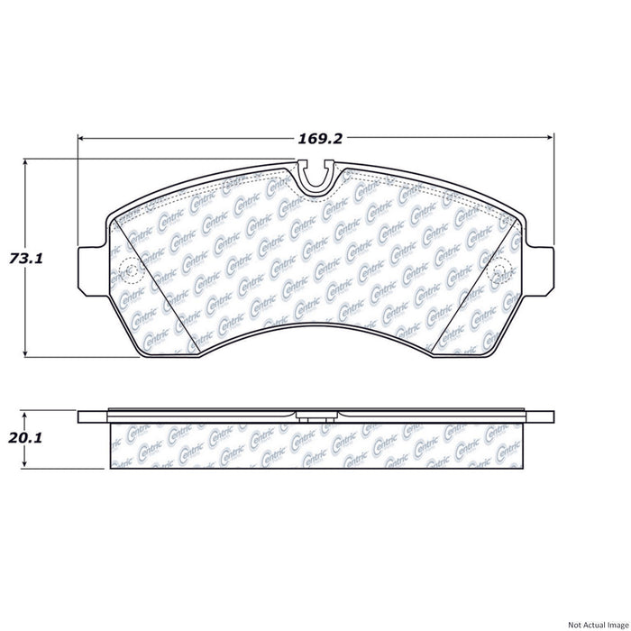 Front Disc Brake Pad Set for Mercedes-Benz Sprinter 1500 2021 2020 2019 P-2394981